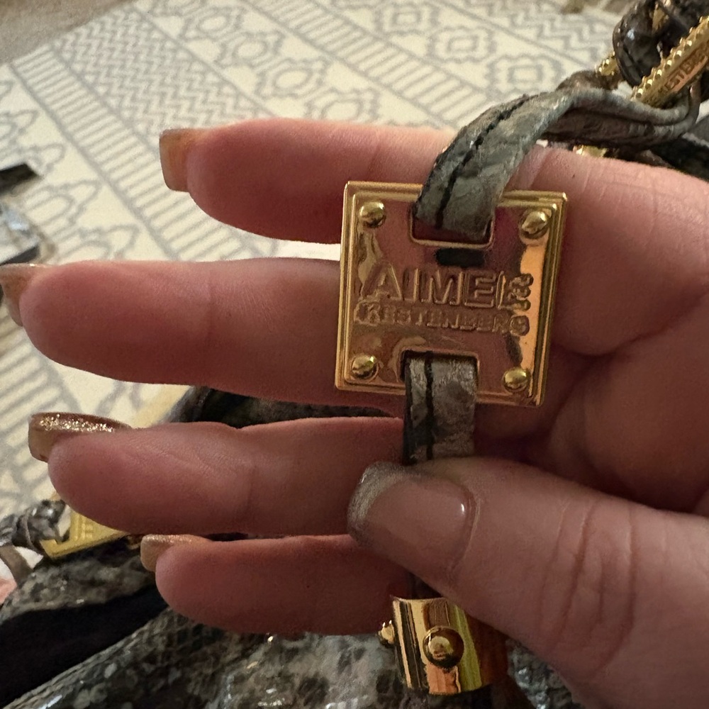 Aimee Kestenberg hobo-style purse with tags.